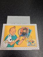 Herge Tintin wenskaart uit 1980, Ophalen of Verzenden