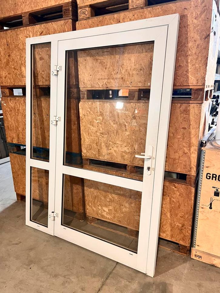 Enkele tuindeur incl kozijn, Doe-het-zelf en Bouw, Raamkozijnen en Schuifdeuren, Zo goed als nieuw, Kunststof, Ophalen