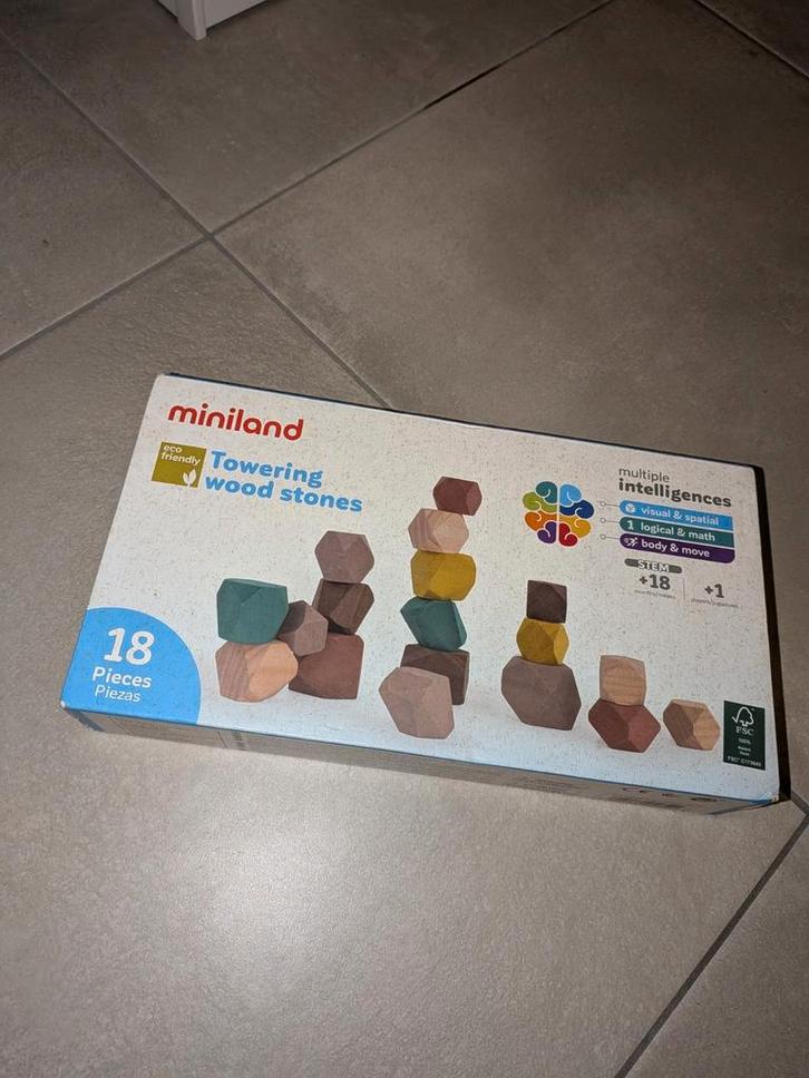 Stapelstenen miniland, Enfants & Bébés, Jouets | Blocs de construction, Comme neuf, Enlèvement