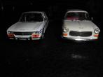 Altaya 1/43 lot de 2 Peugeot 404/504 pub Michelin, Hobby en Vrije tijd, Ophalen of Verzenden
