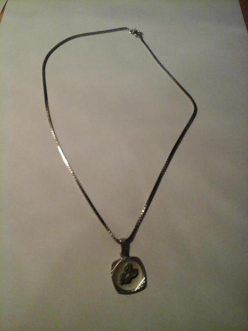 zilveren ketting met zilveren horoscoop kreeft, Handtassen en Accessoires, Kettingen, Nieuw, Zilver, Zilver, Met hanger, Ophalen of Verzenden