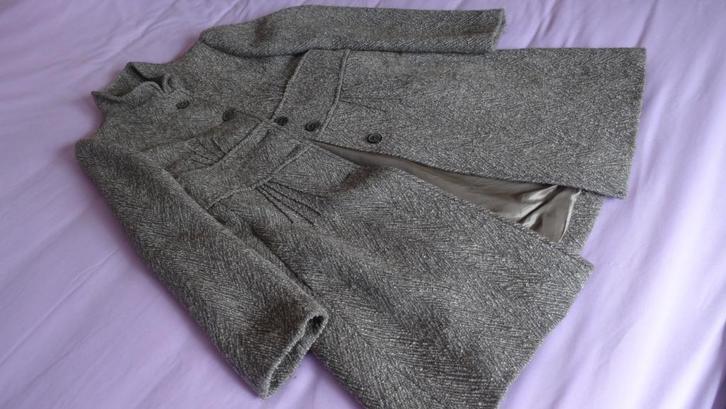 MANTEL ZARA, Kleding | Dames, Jassen | Winter, Zo goed als nieuw, Maat 38/40 (M), Grijs, Ophalen of Verzenden