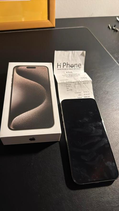 Apple IPhone 15 Pro Max -  256 GB - Natural Titanium, Telecommunicatie, Mobiele telefoons | Apple iPhone, Gebruikt, 256 GB, iPhone 15