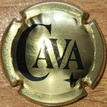 Capsule Cava d'Espagne GÉNÉRIQUE or clair & noir nr 05, Enlèvement ou Envoi, Neuf, Espagne, Vin blanc