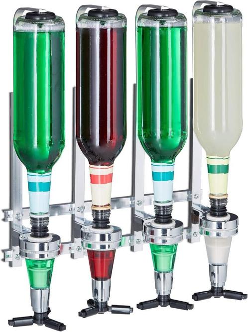 Drankdispenser voor 4 flessen GRATIS LEVERING, Huis en Inrichting, Woonaccessoires | Wijnrekken, Nieuw, Minder dan 50 cm, Metaal