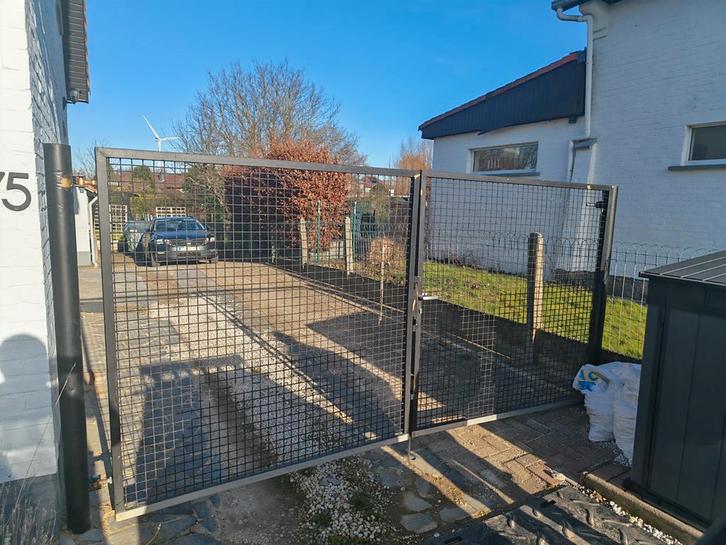 Poort, Tuin en Terras, Tuinpoorten, Gebruikt, Draaipoort, IJzer, 150 tot 200 cm, 200 cm of meer, Ophalen