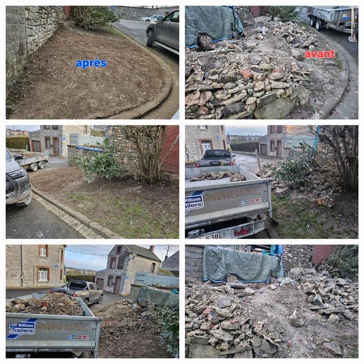 Terrassement, démolition, vente de gravier, etc.., Tuin en Terras, Grind, Keien en Split, Zo goed als nieuw