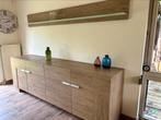 Dressoir living kast met decoratieve plank, zeer goede staat, Huis en Inrichting, Kasten | Dressoirs, Ophalen, Met deur(en), Glas