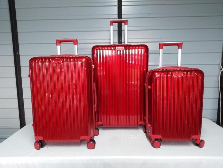 Nouveau Model Rouge 2025 Set de 3 Valises, Handtassen en Accessoires, Koffers, Nieuw, Hard kunststof, 70 cm of meer, 55 cm of meer