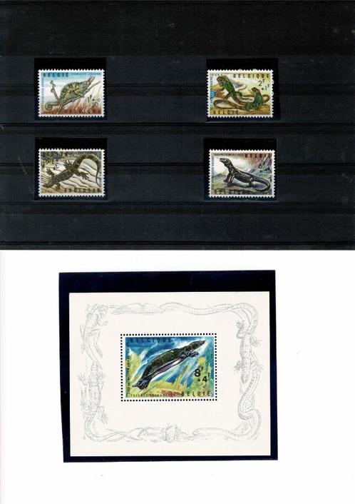 Reptielen - Zoo van Antwerpen - 1965, Postzegels en Munten, Postzegels | Europa | België, Postfris, Orginele gom, Overig, Postfris