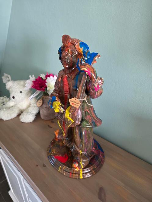 Prachtig beeld clown 51 cm hoog.uniek stuk, Huis en Inrichting, Woonaccessoires | Overige, Zo goed als nieuw, Ophalen