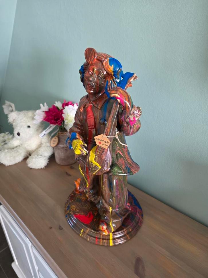 Prachtig beeld clown 51 cm hoog.uniek stuk.Ook nog andere, Huis en Inrichting, Woonaccessoires | Overige, Zo goed als nieuw, Ophalen