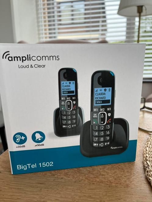 NIEUW! Set van twee draadloze telefoons, Telecommunicatie, Vaste telefoons | Handsets en Draadloos, Nieuw, 2 handsets, Ophalen