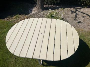 Tuintafel, Tuin en Terras, Tuintafels, Ophalen, Gebruikt, Ovaal