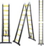 Telescopische Vouwladder  2,5+2,5 m NIEUW IN VERPAKKING, Doe-het-zelf en Bouw, Ladders en Trappen, Nieuw, Ladder, Opvouwbaar of Inschuifbaar
