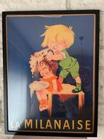 Poster / lithografie La milanaise 1920/1930, Reclamebord, Ophalen of Verzenden, Zo goed als nieuw