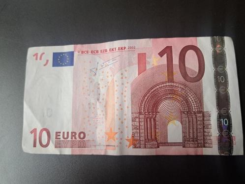 2002 Duitsland 10 euro oude serie Trichet code P014, Postzegels en Munten, Bankbiljetten | Europa | Eurobiljetten, Los biljet