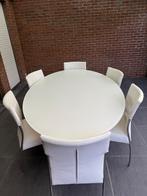 Eettafel joli elyps, Ophalen, Zo goed als nieuw, Ovaal, Glas