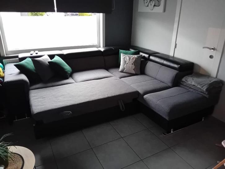Hoekzetel, Huis en Inrichting, Zetels | Complete zithoeken, Gebruikt, Stof, Ophalen