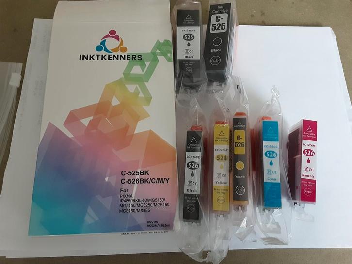 Recente Canon en Inktkenners inkt, gesloten verpakking, Computers en Software, Printerbenodigdheden, Zo goed als nieuw, Ophalen of Verzenden