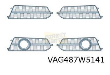 Audi A6 (3/11-5/16) voorbumpergrille Links (+ml) (BMT glansz beschikbaar voor biedingen
