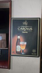 GOUDEN CAROLUS RECLAME BORD, Verzamelen, Biermerken, Ophalen of Verzenden, Zo goed als nieuw
