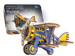 3D Houten Puzzel Vliegtuig Bi Plane - DIY Wood Puzzles Color, Verzenden, Nieuw, Vliegtuig, Overige merken