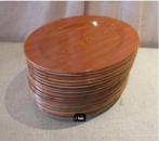 21 plateaux à thé ou à café - mélamine - 30x22, Enlèvement ou Envoi, Comme neuf, Ovale, Synthétique
