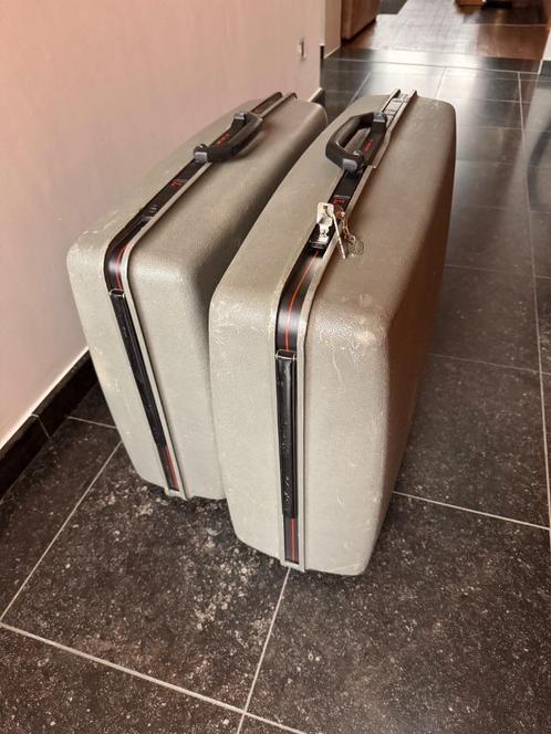 Reiskofferset Samsonite (Vintage), Handtassen en Accessoires, Koffers, Gebruikt, Hard kunststof, 60 tot 70 cm, 45 tot 55 cm, Slot