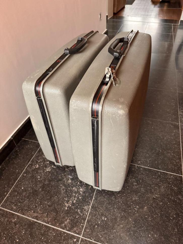 Reiskofferset Samsonite (Vintage), Handtassen en Accessoires, Koffers, Gebruikt, Hard kunststof, 60 tot 70 cm, 45 tot 55 cm, Slot