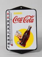 Coca cola emaillen reclame thermometer retro kado vintage, Ophalen of Verzenden, Nieuw, Gebruiksvoorwerp