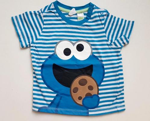 H&M / Sesame street - T-shirt rigolo - T.4-6 mois, Kinderen en Baby's, Babykleding | Maat 68, Gebruikt, Jongetje of Meisje, Shirtje of Longsleeve