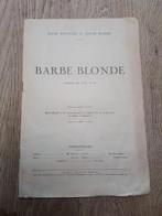 revue comédie Barde Blonde 1922, Collections, Journal ou Magazine, 1920 à 1940, Enlèvement ou Envoi