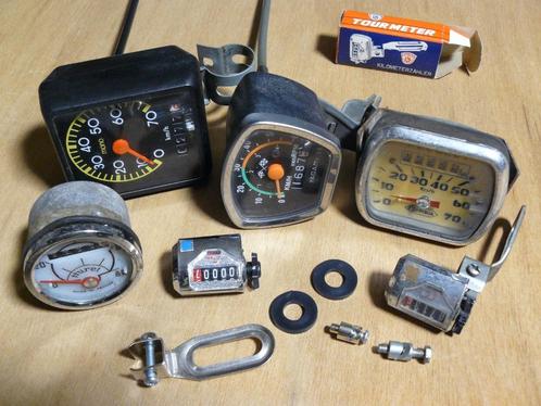 Vintage snelheidsmeters / kilometertellers (brom)fietsen, Fietsen en Brommers, Brommeronderdelen | Oldtimers, Ophalen of Verzenden