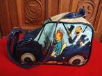 Tintin Hergé ; tissu sari - sac Jeep bleu 1982, Collections, Personnages de BD, Ustensile, Comme neuf, Tintin, Enlèvement ou Envoi