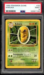 Kakuna PSA 9 - 33/102 - Base Set 1999, Hobby en Vrije tijd, Verzamelkaartspellen | Pokémon, Verzenden, Zo goed als nieuw, Losse kaart