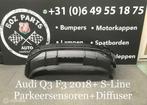 AUDI Q3 F3 ACHTERBUMPER S-LINE 2018-2022 ORIGINEEL, Pare-chocs, Utilisé, Enlèvement ou Envoi, Arrière