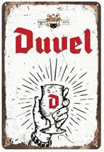 Duvel blikken decoratie plaat, Ophalen of Verzenden, Zo goed als nieuw, Reclamebord