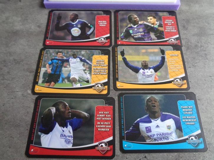 VOETBAL KAARTEN   MEGAKICKS 2010/11 ANDERLECHT RSC LUKAKU RO, Hobby en Vrije tijd, Stickers en Plaatjes, Ophalen of Verzenden