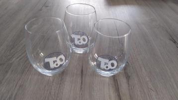 3 Gin-glazen - H:11 cm - D:9 cm beschikbaar voor biedingen