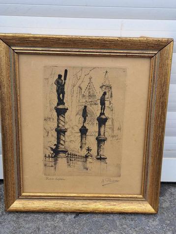 gravure petit sablon signe kurt peiser beschikbaar voor biedingen