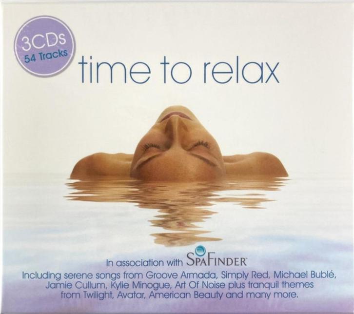 2082 - TIME TO RELAX - 54 TRACKS - 3CD/BOX - NIEUW, Cd's en Dvd's, Cd's | Dance en House, Nieuw in verpakking, Ambiënt of Lounge