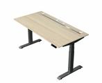 Zit sta bureau Move Boost 4 - 160x80cm - essenhout-antraciet, Verzenden, Nieuw, In hoogte verstelbaar