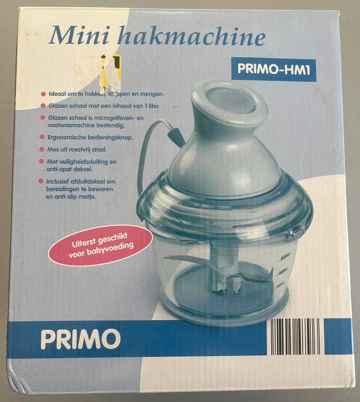 Primo - HM1, Elektronische apparatuur, Keukenmixers, Nieuw, 1 tot 2 liter, Vaatwasserbestendig, Ophalen of Verzenden