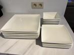 Set vierkante borden en schalen, Huis en Inrichting, Keuken | Servies, Ophalen, Gebruikt, Overige stijlen, Bord(en)