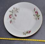 Prachtige vintage porseleinen schotel met rozen., Ophalen of Verzenden