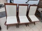 3 plooibare tuinstoelen, Ophalen