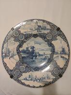 Delfts blauw wandbord 50cm, Antiek en Kunst, Antiek | Wandborden en Tegels, Ophalen