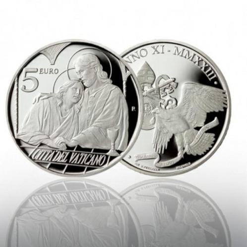 5 euros Vatican 2023 - 12 apôtres Saint Jean, Timbres & Monnaies, Monnaies | Europe | Monnaies euro, Série, 5 euros, Vatican, Argent