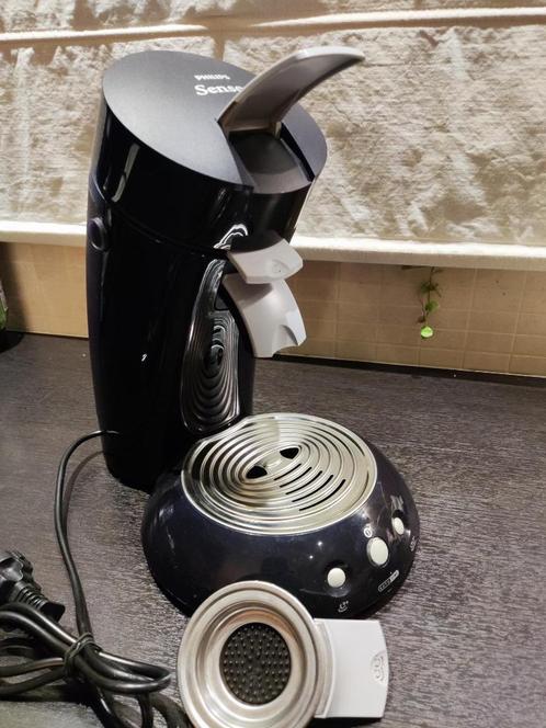 Senseo koffiezetapparaat in nieuwstaat donker blauw / zwart, Elektronische apparatuur, Koffiezetapparaten, Zo goed als nieuw, Koffiepads en cups